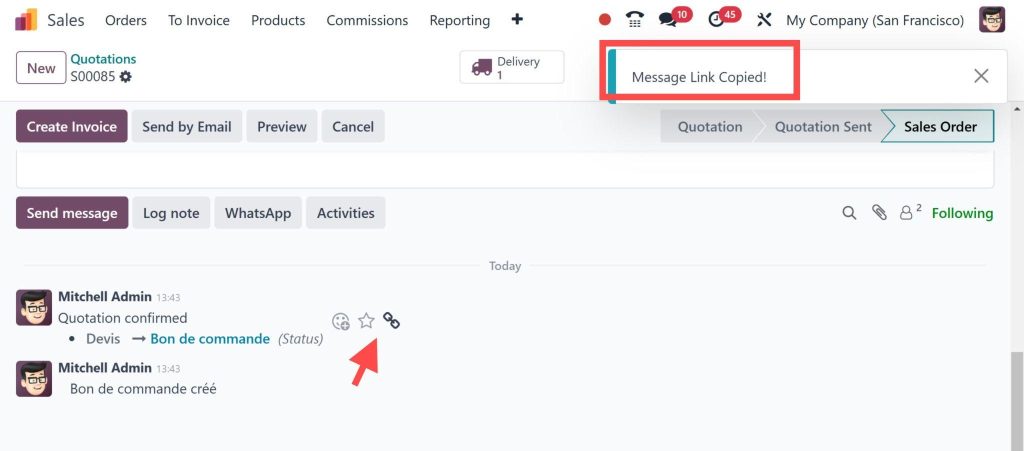 how-to-copy-message-link-in-odoo-18-chatter