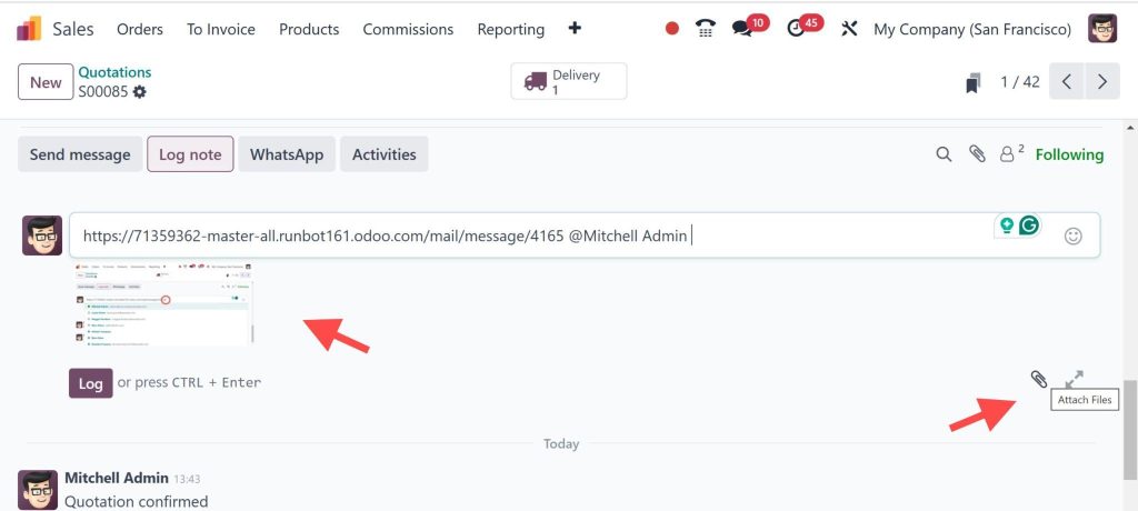 how-to-copy-message-link-in-odoo-18-chatter