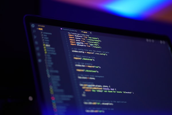 Software engineer writing Python code