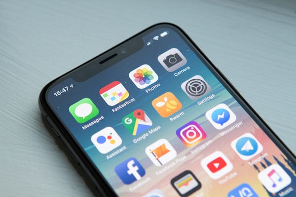 Mobile app UI design showcase on phone
