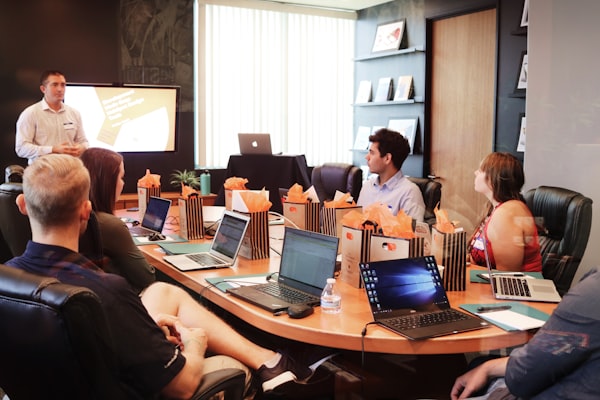 Corporate strategy meeting